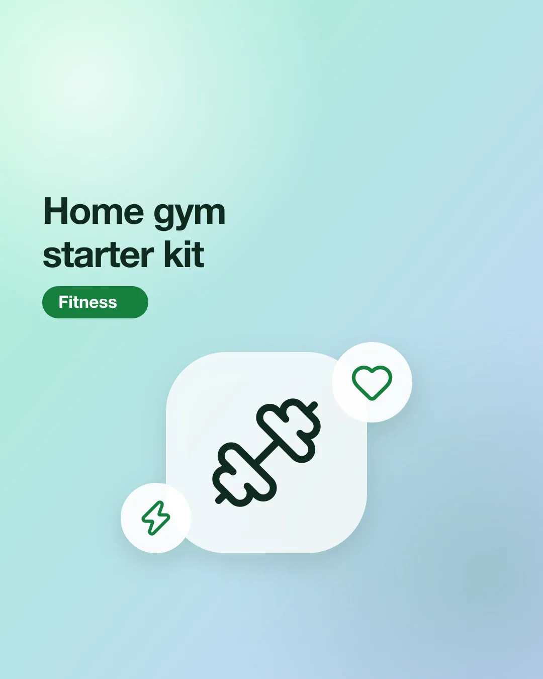 Post #6: Everything you need to start at home. Check with a professional before starting a new routine.

Sample post: example pro