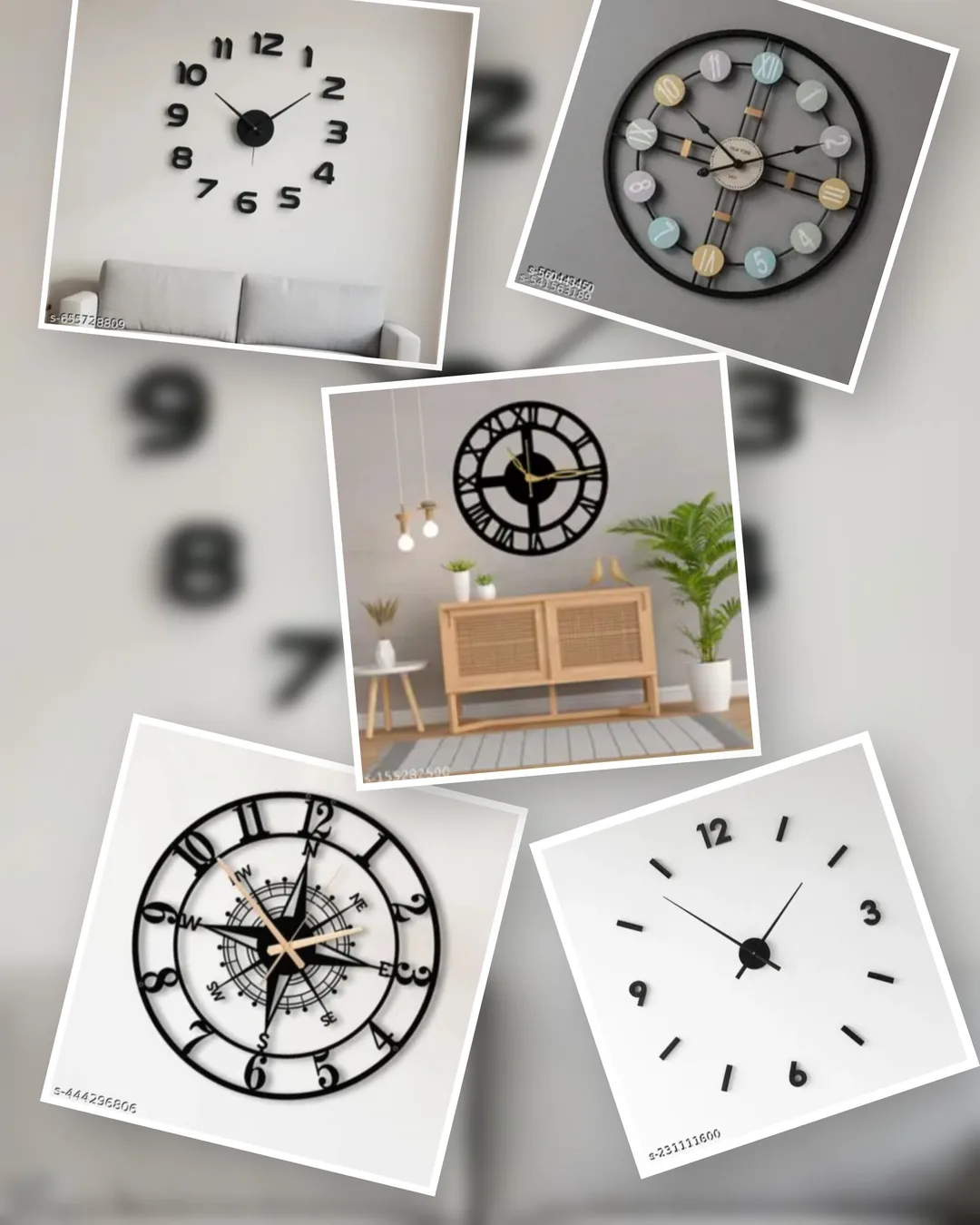 Post #2: Upgrade your room with this sleek, minimalist black wall clock that pops against light coloured walls🖤🪄
