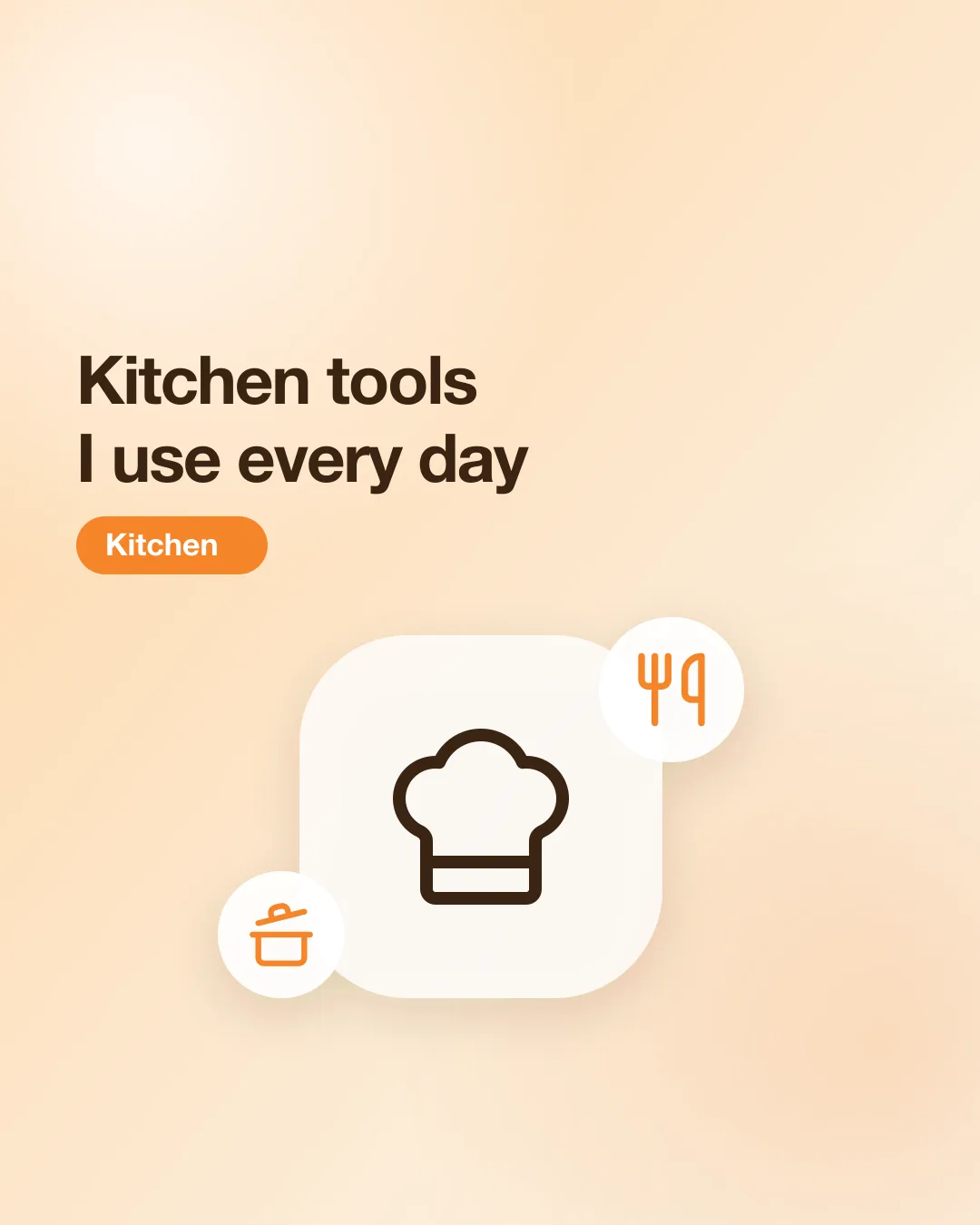 Post #3: The three tools I reach for every single day. Nothing fancy, all hard-working.

Sample post: example products and prices