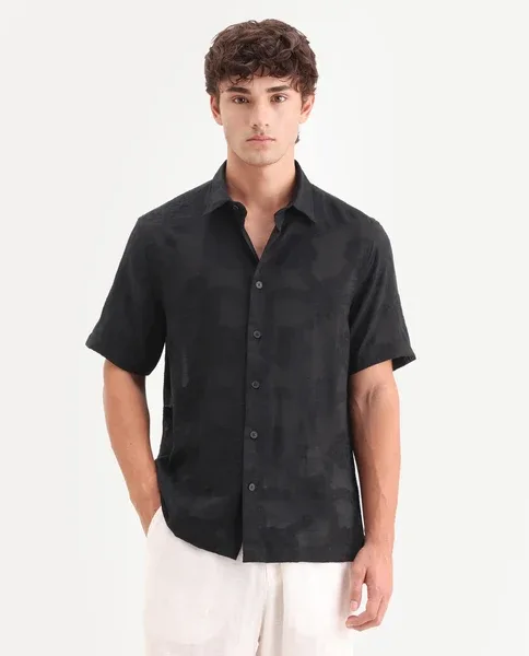 Post #1: From office to dinner dates 👔 Linen, printed & solid shirts that fit right off the rack. Size up if you like a relaxed