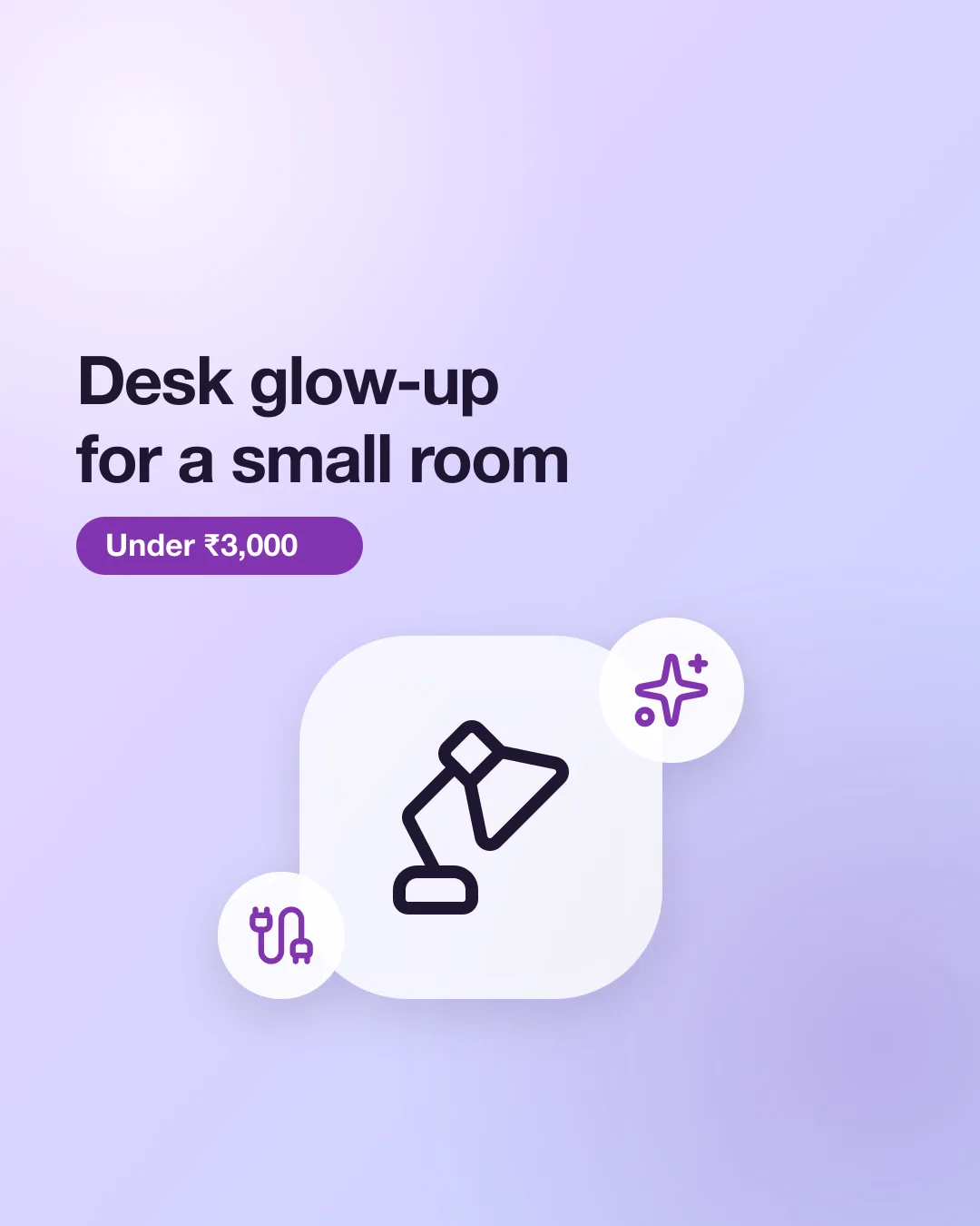 Post #1: Small desk, big upgrade ✨ Four things that made my work corner feel calm and tidy.

Say it on camera: "it's #1 in my bio