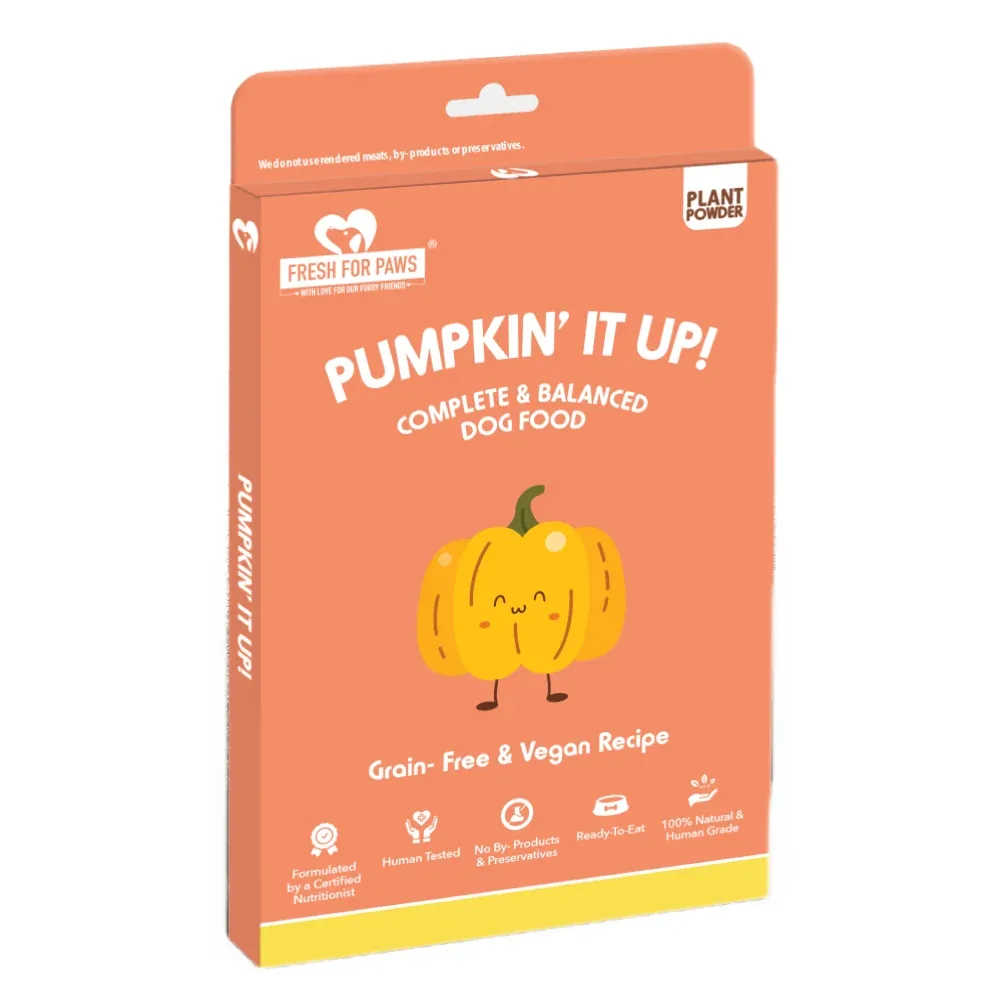 Post: Fresh food, made for paws 🥕
Wet food from Fresh For Paws in 300g packs: pumpkin, eggs, or a grain-free vegan green affa