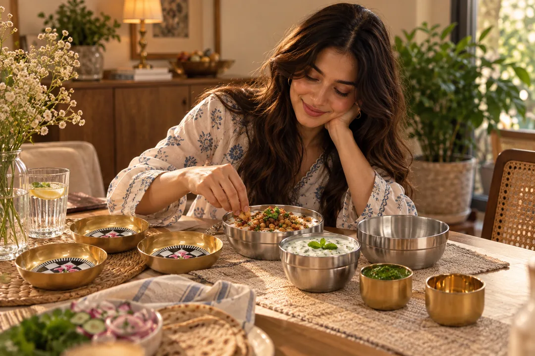 Post #5: Guests coming over? These platters & snack bowls make even store-bought namkeen look fancy 😄 Save this for your next ho