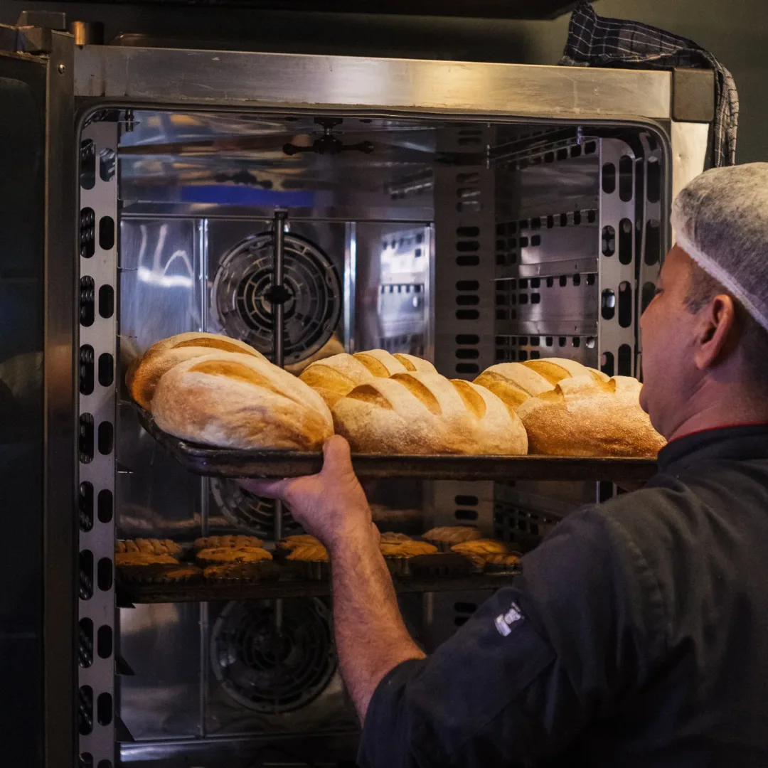 Post #2: Fresh from our in-house bakery 🥖
Naturally leavened breads and handcrafted cakes, made from scratch every day. Grab a s