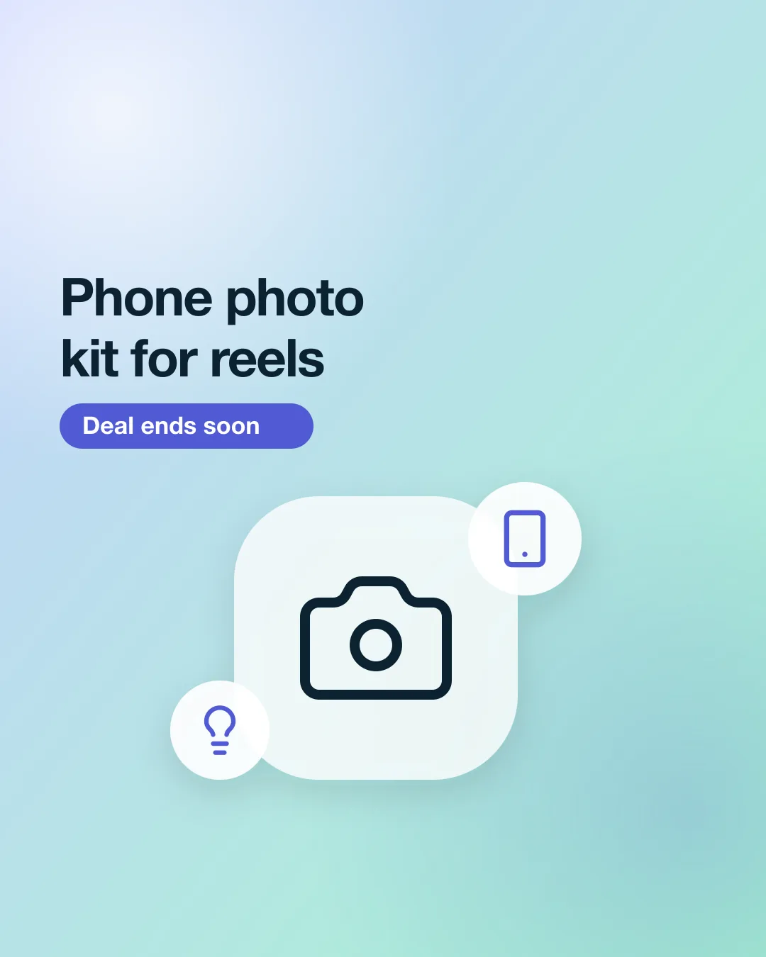 Post #10: The small kit I film my reels with. The light has a limited-time price.

Sample post: example products and prices, links